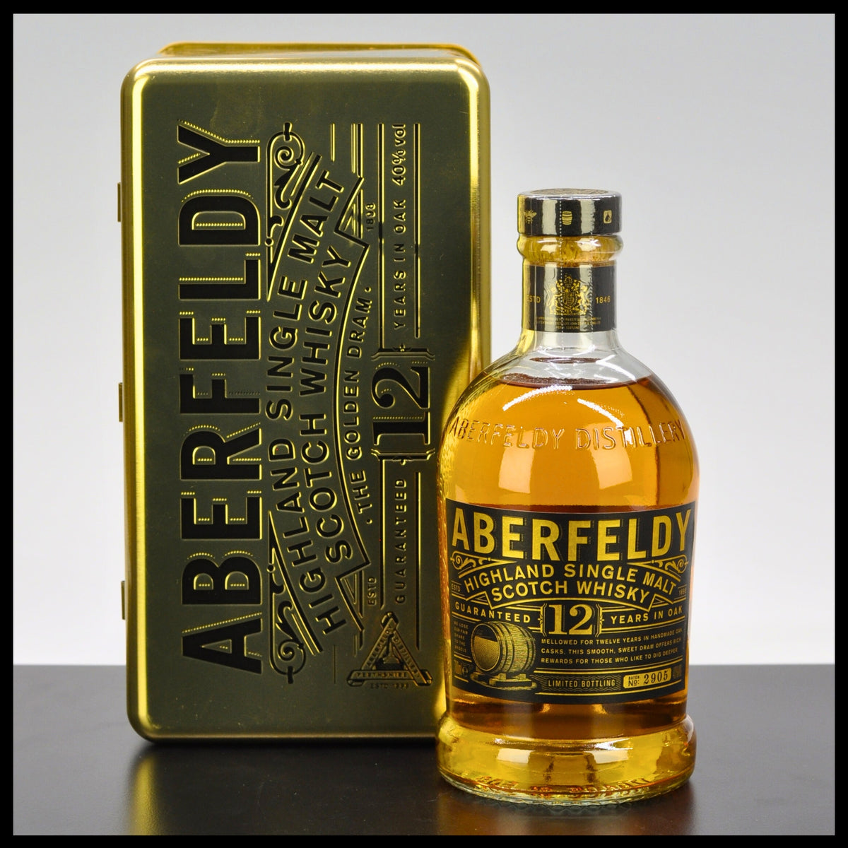 Aberfeldy 12 YO Highland Single Malt Whisky Goldbarren Edition 0,7L - 40% Vol.