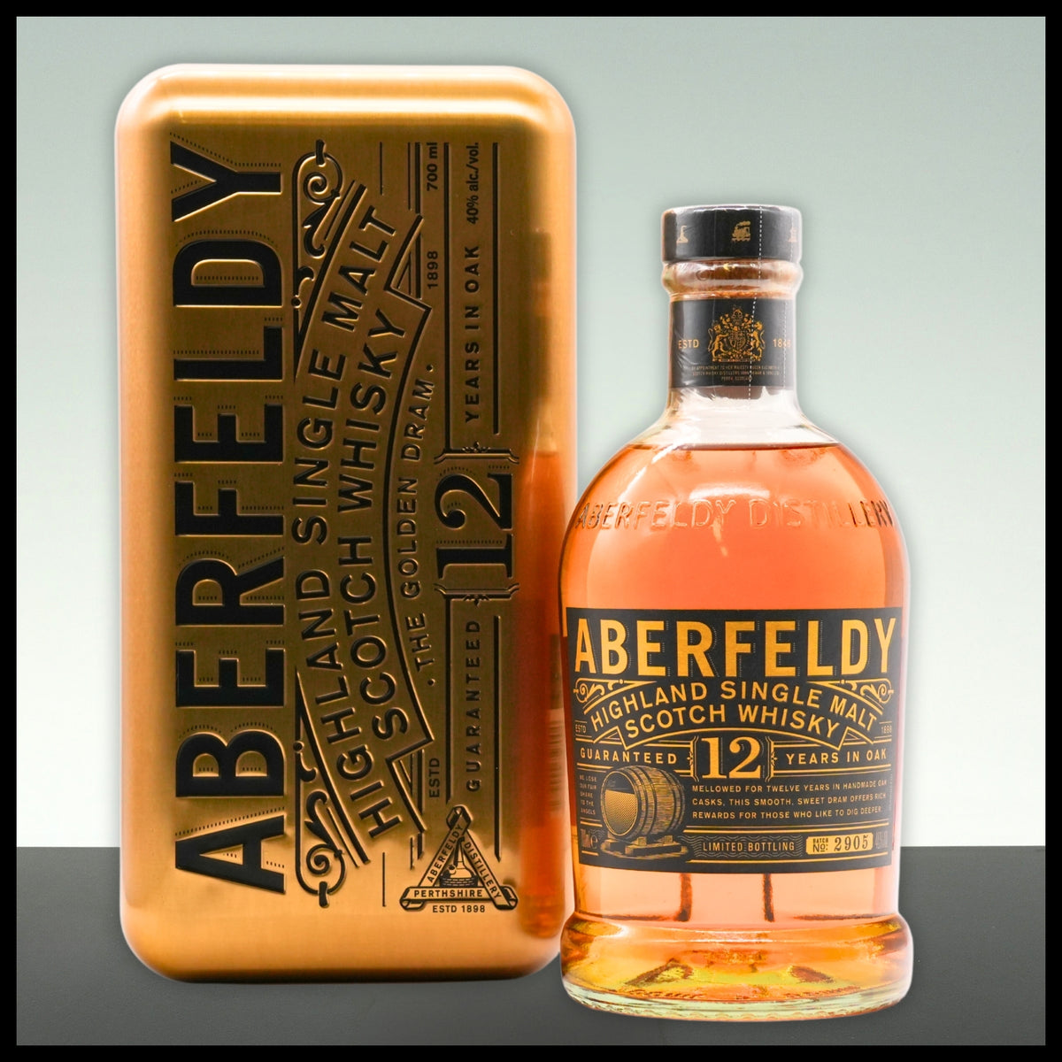 Aberfeldy 12 YO Highland Single Malt Whisky Goldbarren Edition 0,7L - 40% Vol. - Trinklusiv