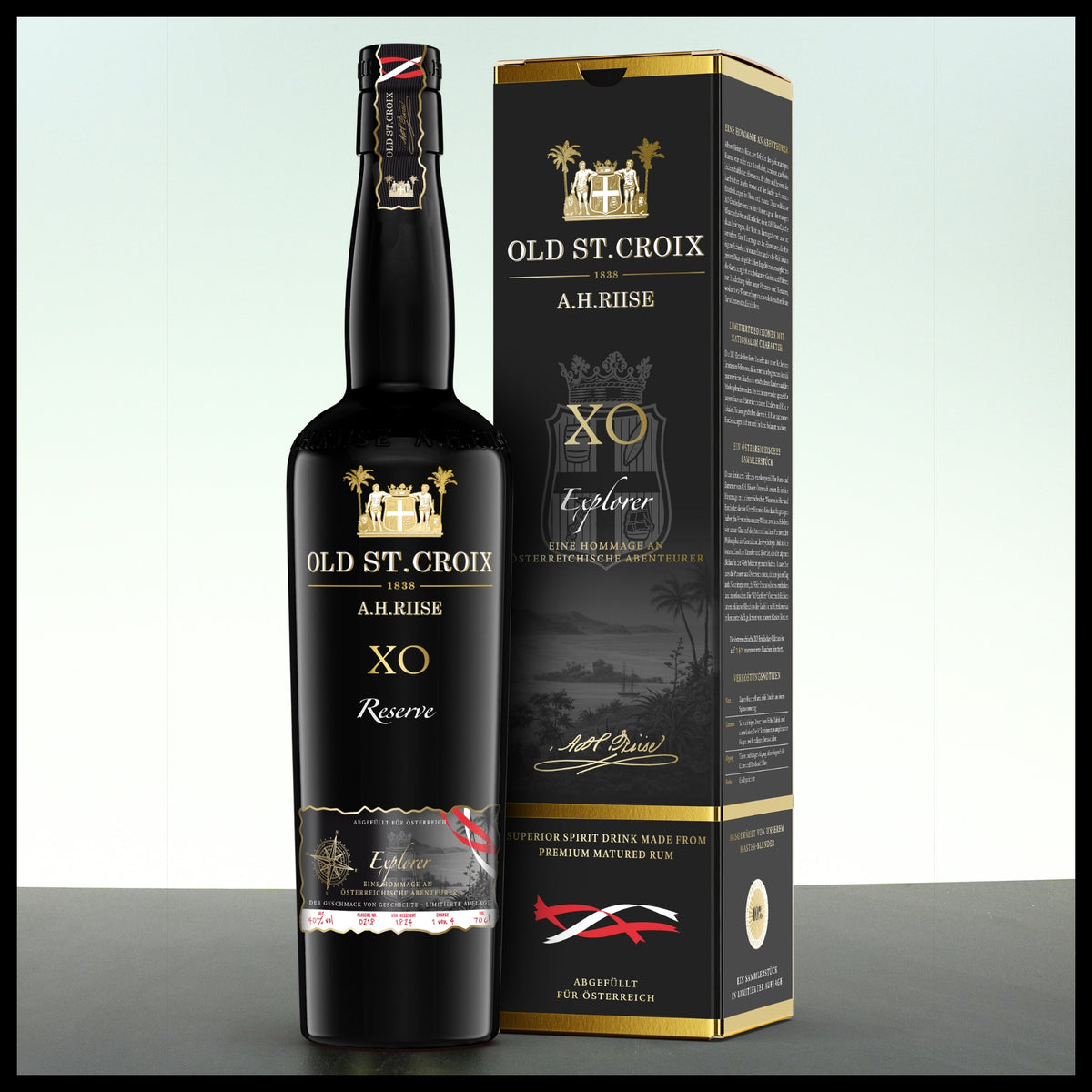 A.H. Riise XO Explorer AUSTRIA Edition 0,7L - 40% Vol. - Trinklusiv