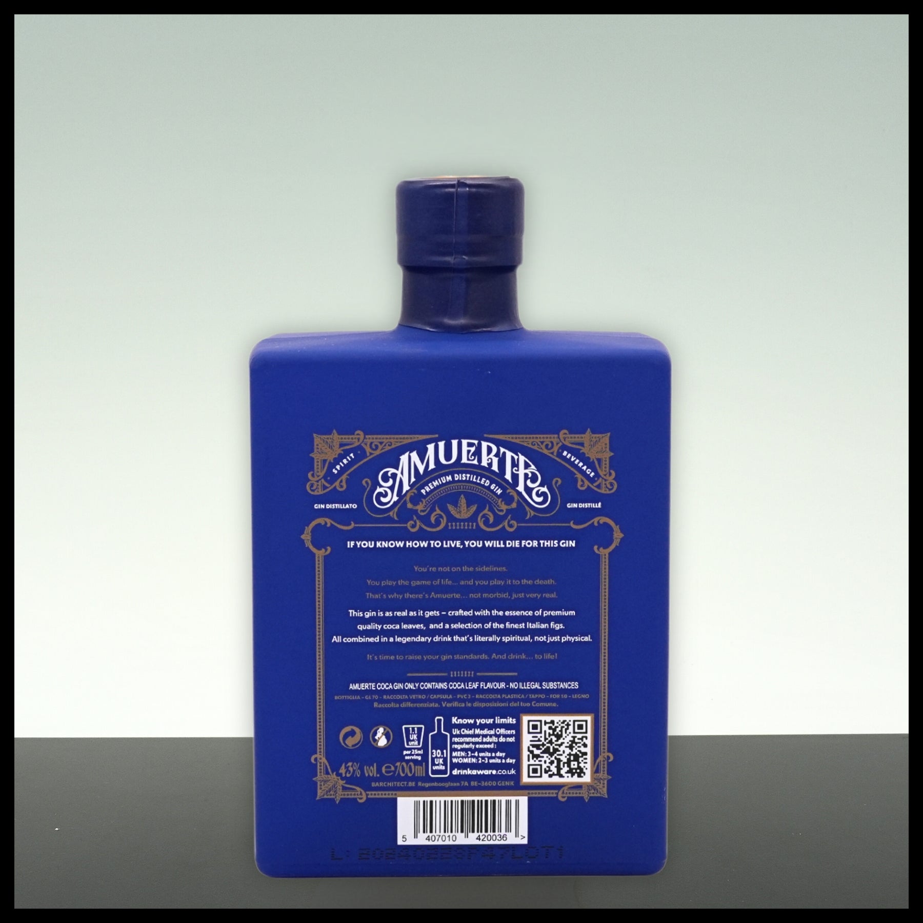 Amuerte Coca Leaf Gin Blue Edition 0,7L - 43% Vol. - Trinklusiv
