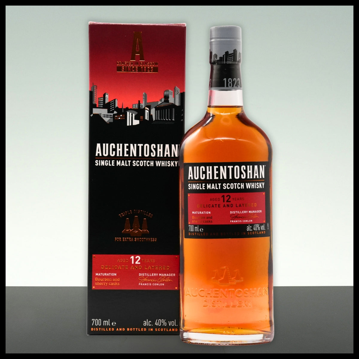Auchentoshan 12 YO Single Malt Whisky 0,7L - 40% Vol. - Trinklusiv