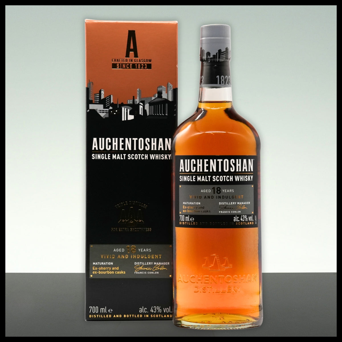 Auchentoshan 18 YO Single Malt Whisky 0,7L - 43% Vol. - Trinklusiv