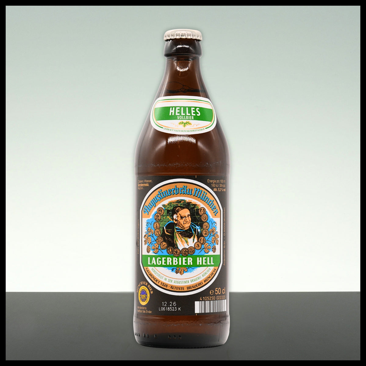 Augustinerbräu München Lagerbier Hell 0,5L - 5,2% Vol.