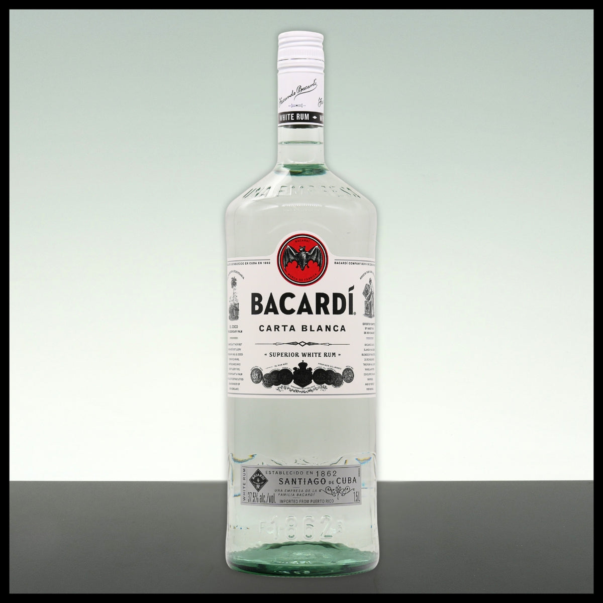 Bacardi Carta Blanca Superior White Rum 1,5L - 37,5% Vol.