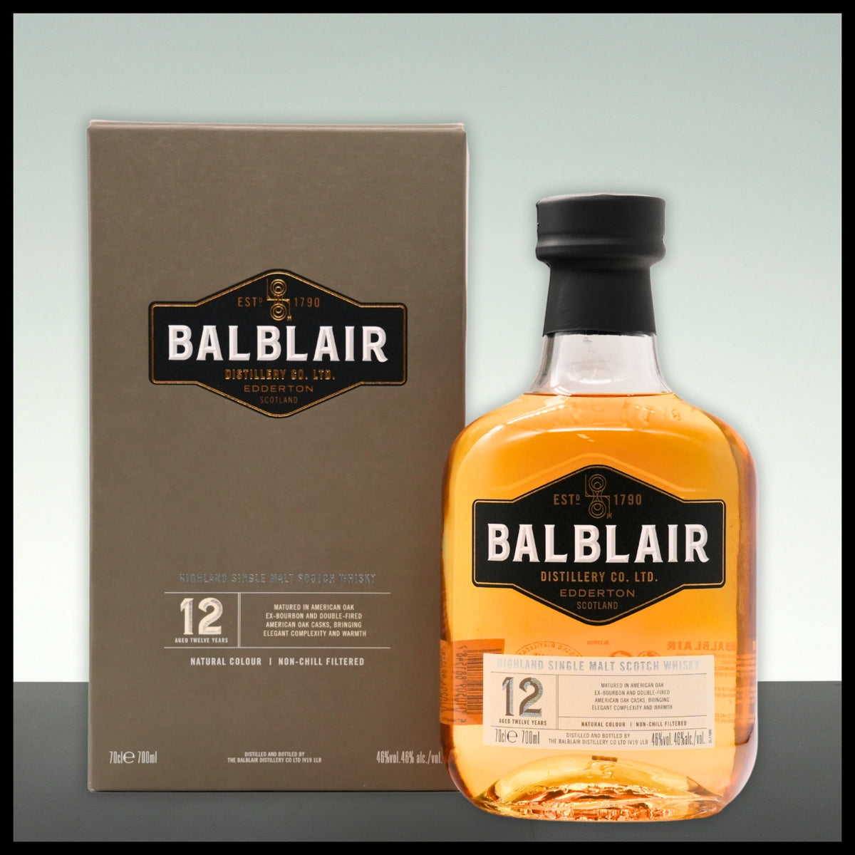 Balblair 12 YO Highland Single Malt Whisky 0,7L - 46% Vol. - Trinklusiv