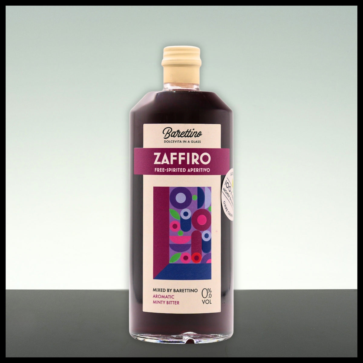 Barettino ZAFFIRO Alkoholfreier Aperitif 0,7L - Trinklusiv