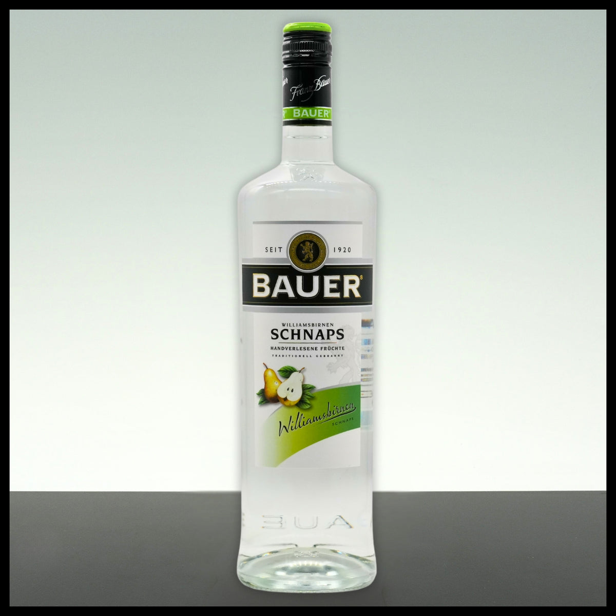 Bauer Williamsbirnen Schnaps 1L - 36% Vol. - Trinklusiv