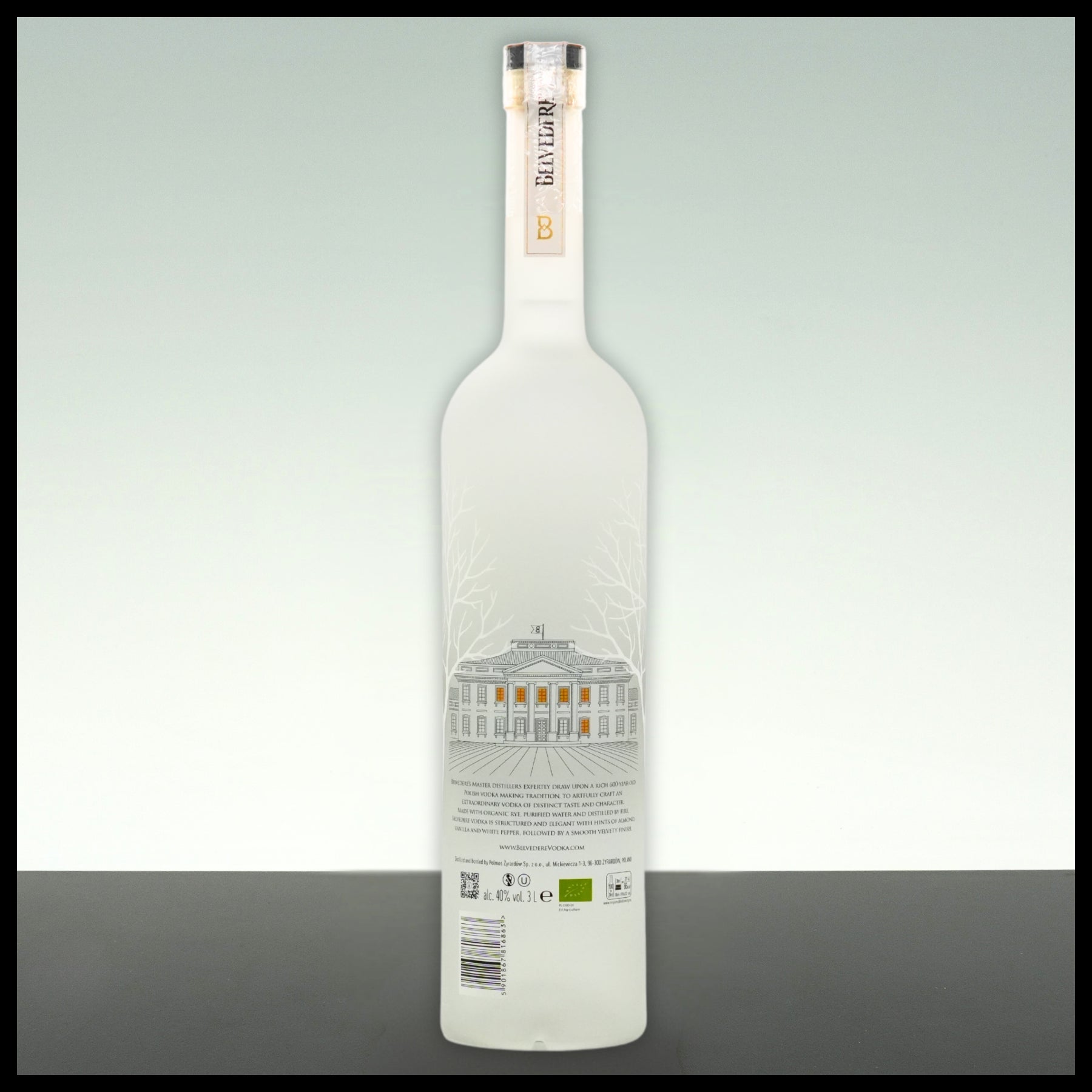 Belvedere Organic Vodka 3L - 40% Vol. - Trinklusiv