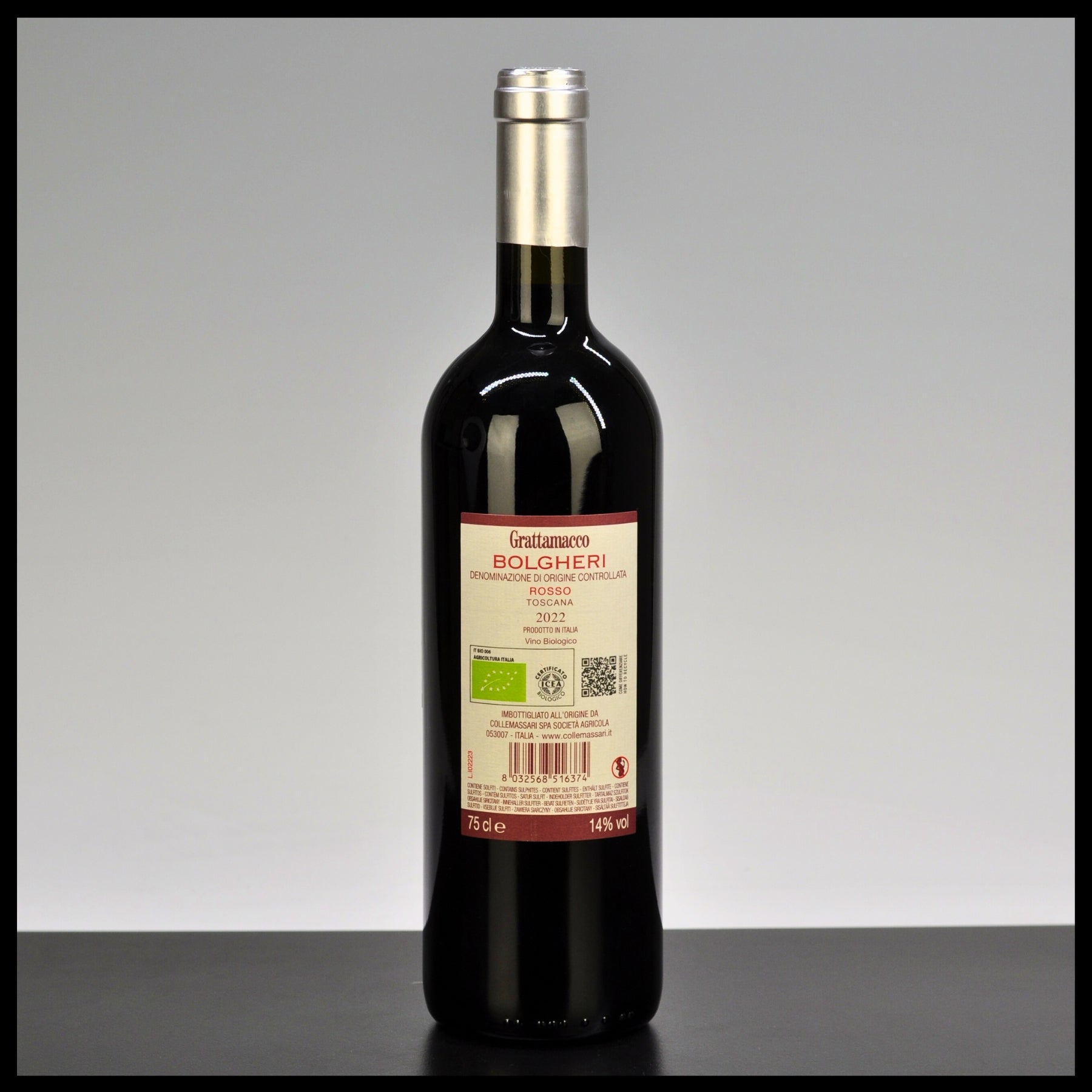 Bolgheri Rosso Grattamacco DOC 2022 0,75L - 14% Vol. - Trinklusiv