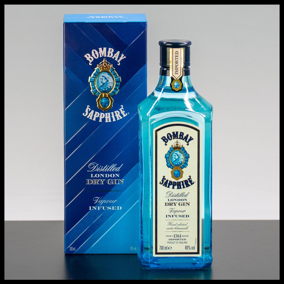Bombay Sapphire London Dry Gin mit Geschenkdose 0,7L - 40% Vol. - Trinklusiv