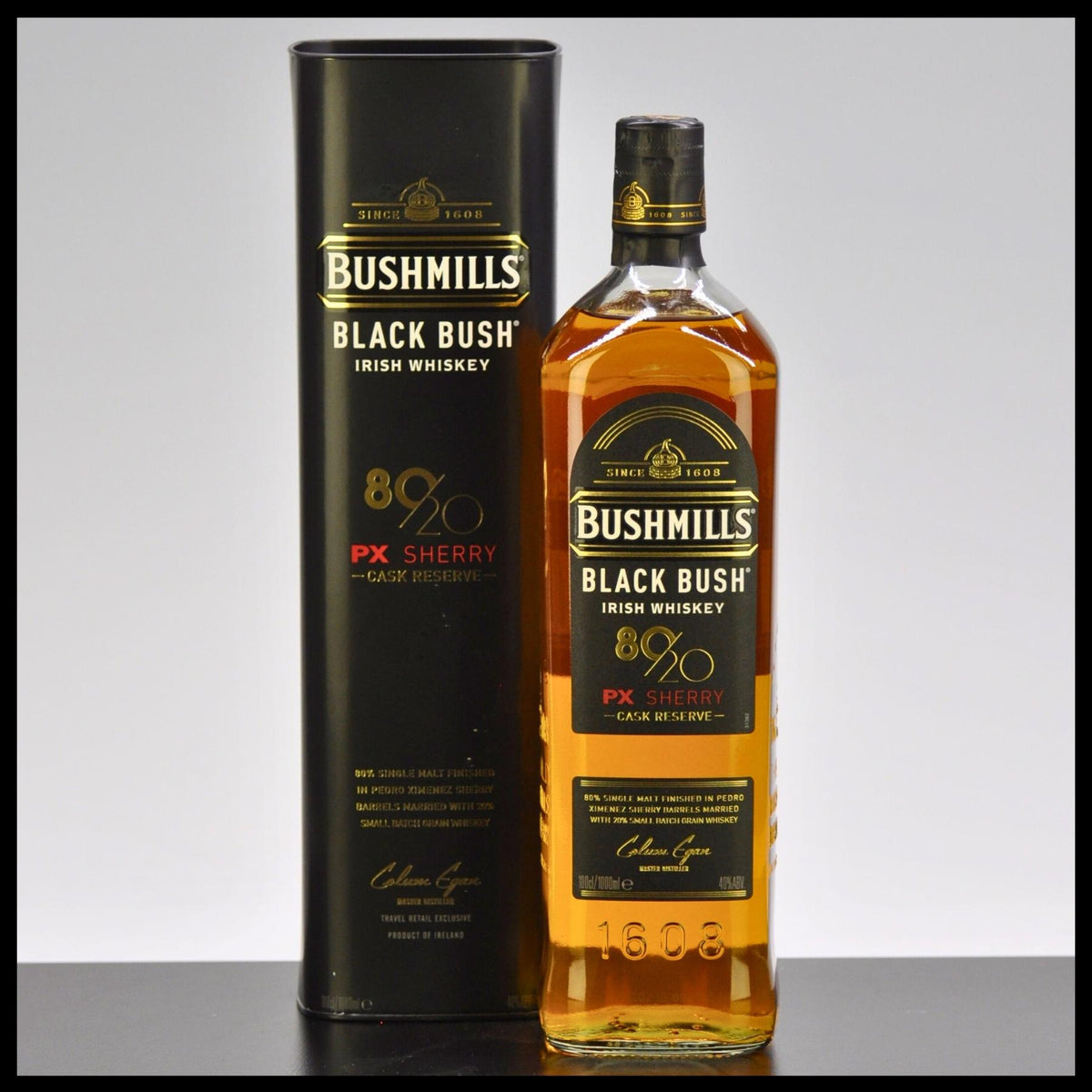 Bushmills Black Bush 80/20 PX Sherry Cask Reserve Irish Whiskey 1L - 40% Vol. - Trinklusiv
