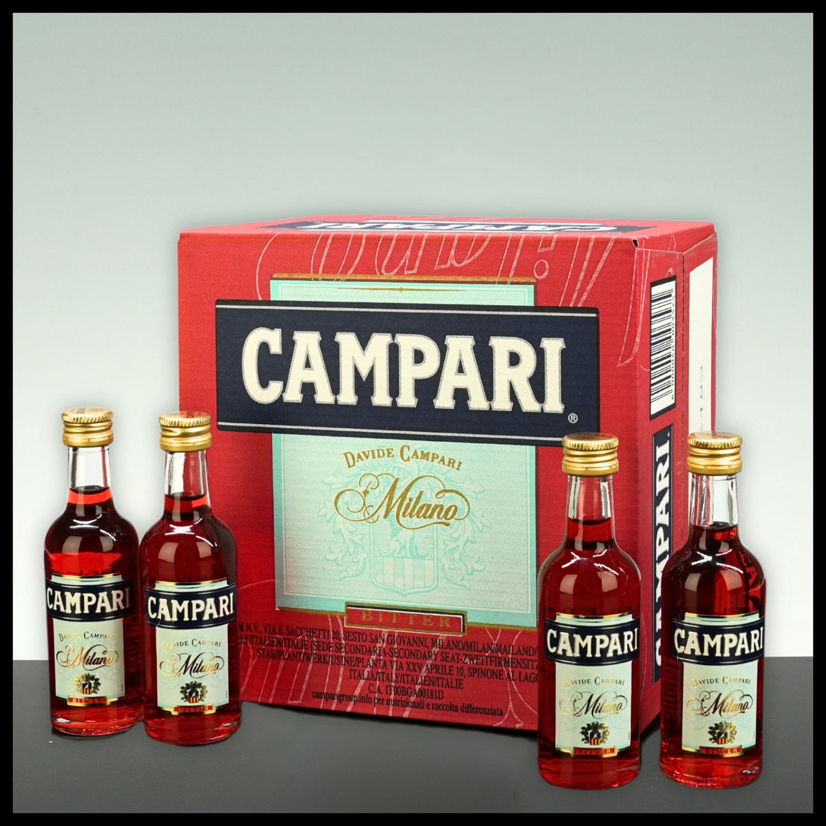 Campari Bitter 25x 0,05L - 25% Vol. - Trinklusiv