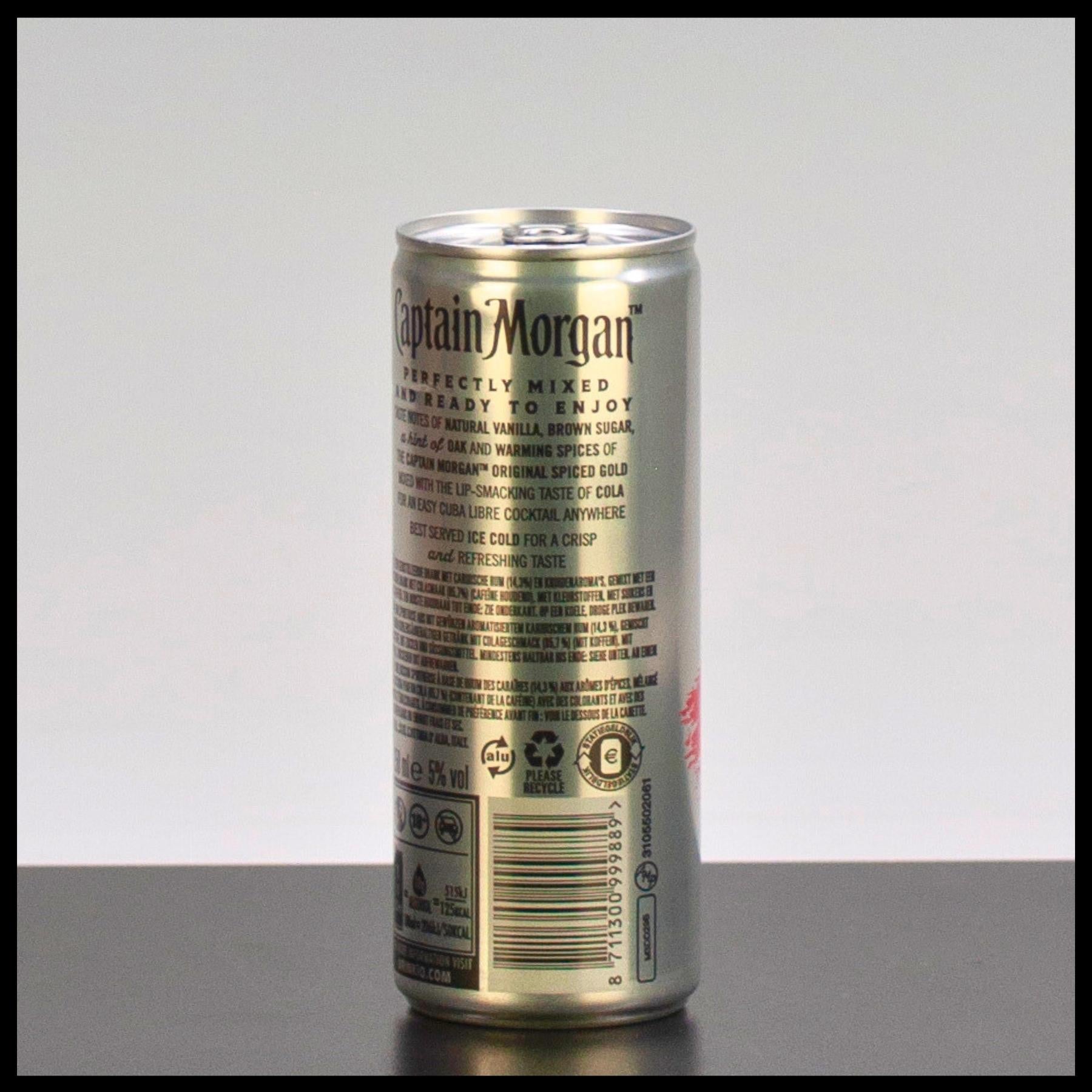 Captain Morgan & Cola 0,25L - 5% Vol. - Trinklusiv