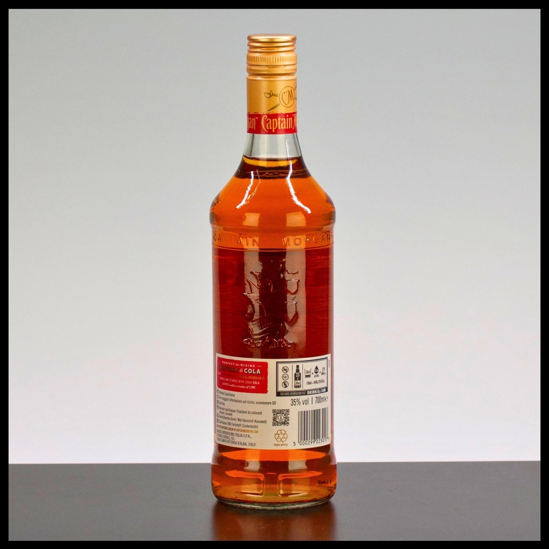 Captain Morgan Original Spiced Gold 0,7L - 35% Vol. - Trinklusiv