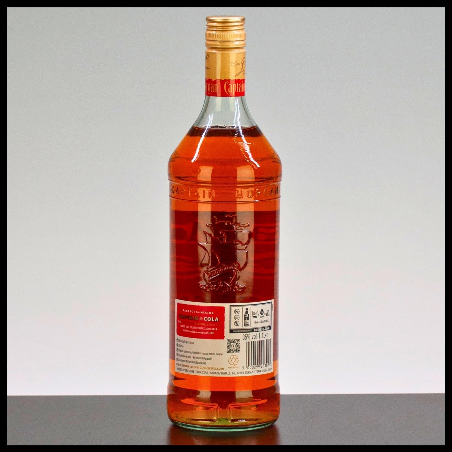 Captain Morgan Original Spiced Gold 1L - 35% Vol. - Trinklusiv