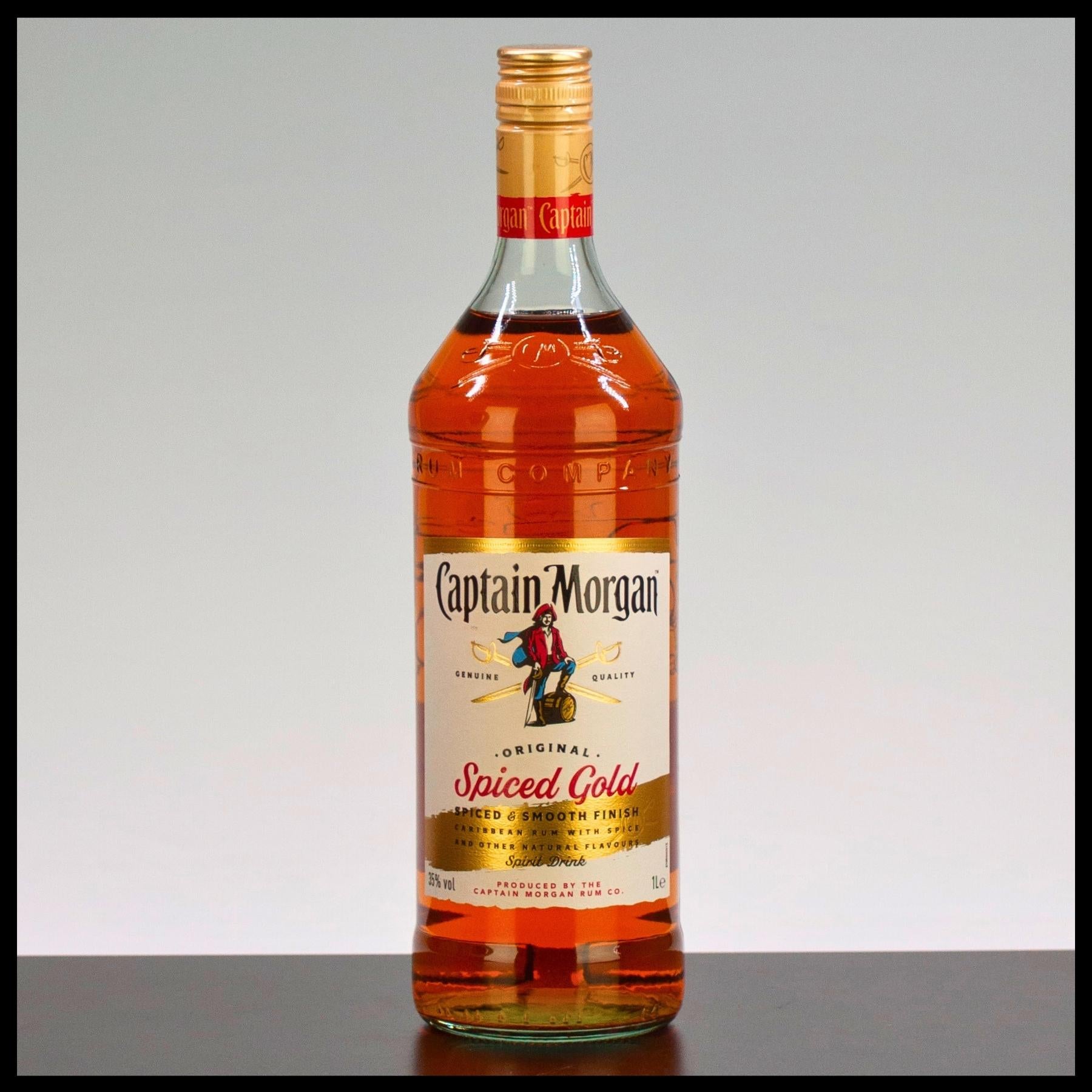 Captain Morgan Original Spiced Gold 1L - 35% Vol. - Trinklusiv