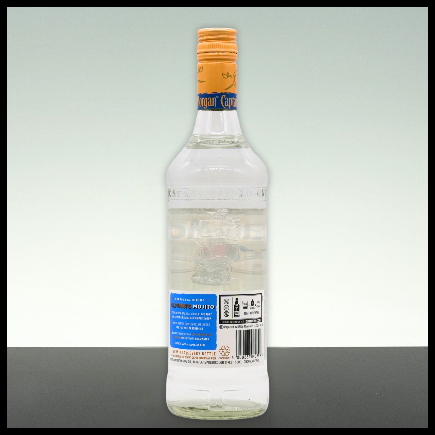 Captain Morgan White Rum 0,7L - 37,5% Vol. - Trinklusiv