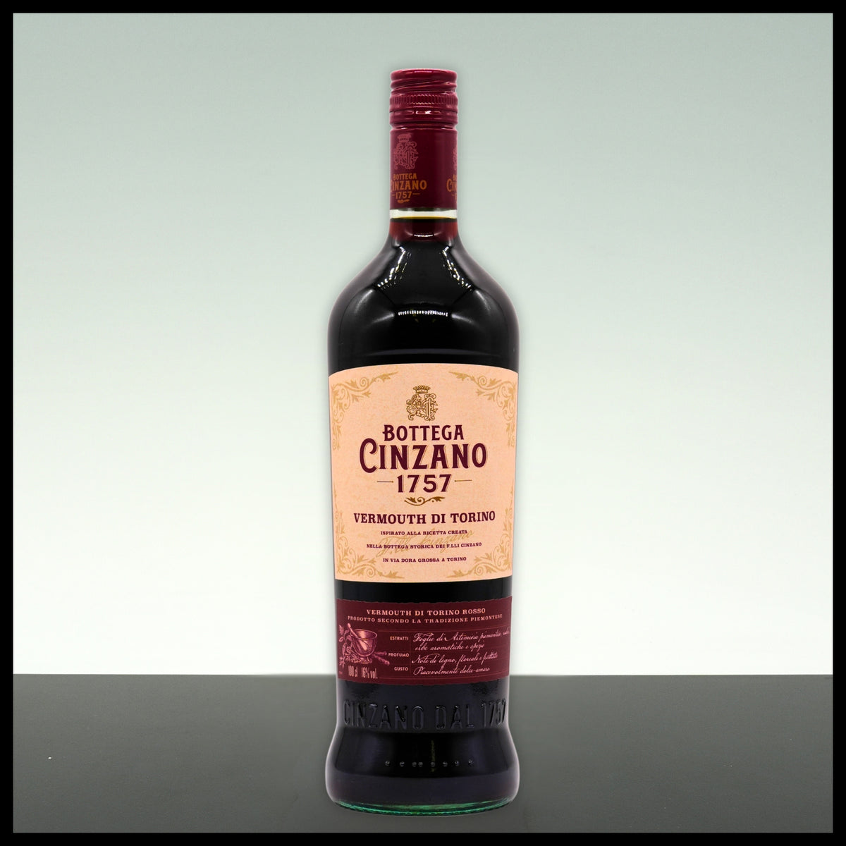 Cinzano 1757 Vermouth di Torino ROSSO 1L - 16% Vol. - Trinklusiv
