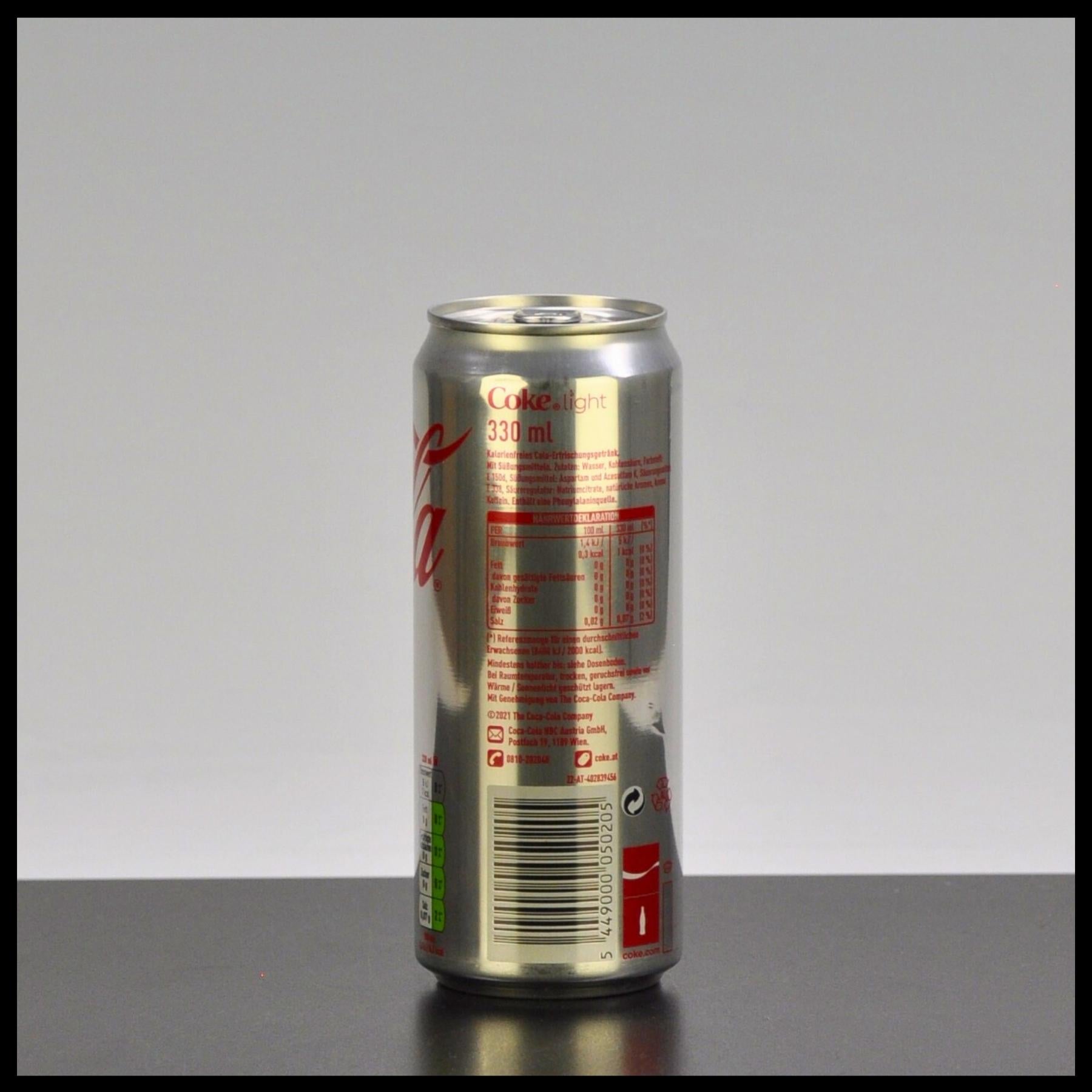 Coca Cola Light Dose 0,33L - Trinklusiv