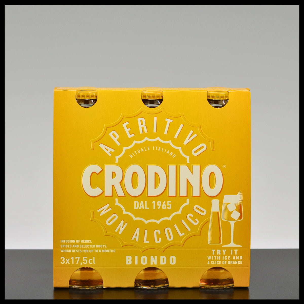 Crodino Biondo Alkoholfreier Aperitif 3x 0,175L - Trinklusiv
