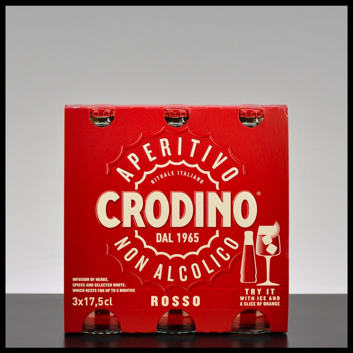 Crodino Rosso Alkoholfreier Aperitif 3x 0,175L - Trinklusiv