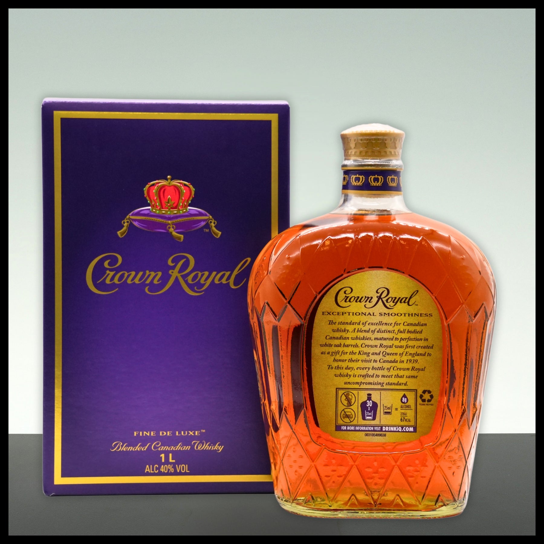 Crown Royal Blended Canadian Whisky 1L - 40% Vol. - Trinklusiv