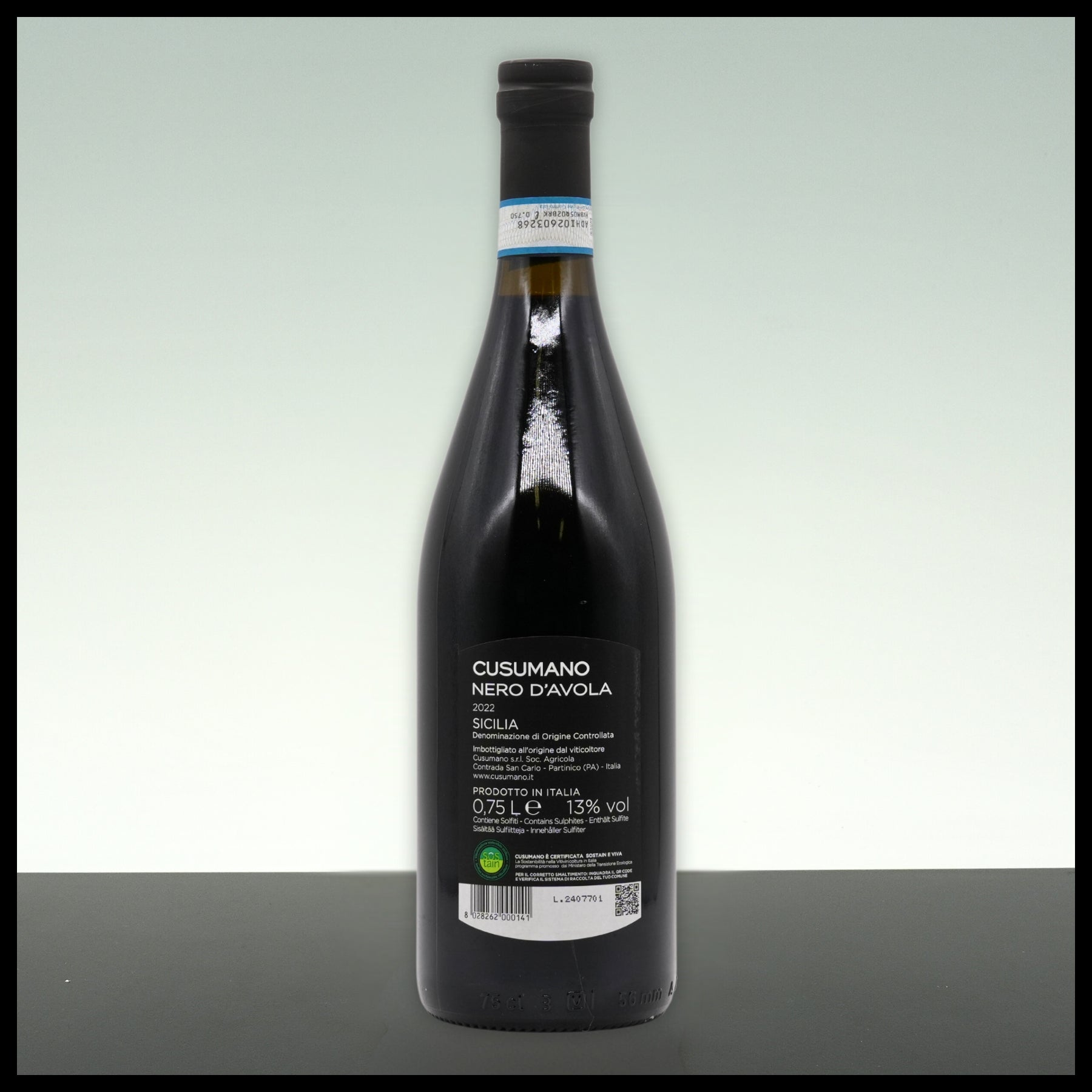 Cusumano NERO D'avola Sicilia DOC 2022 0,75L - 13% Vol. - Trinklusiv