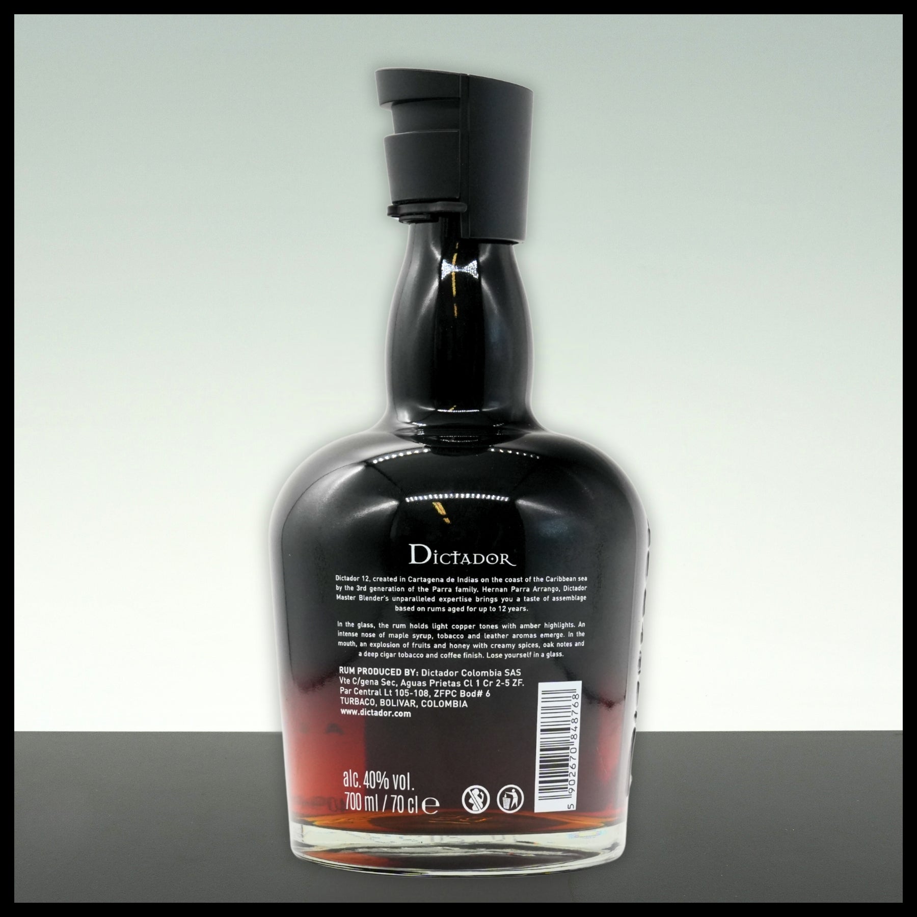 Dictador 12 YO Rum 0,7L - 40% Vol. - Trinklusiv