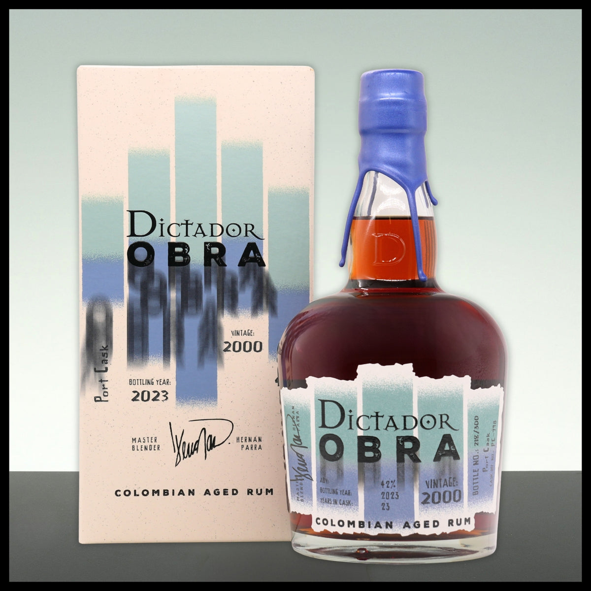 Dictador OBRA Port Cask Rum 2000 0,7L - 42% Vol. - Trinklusiv