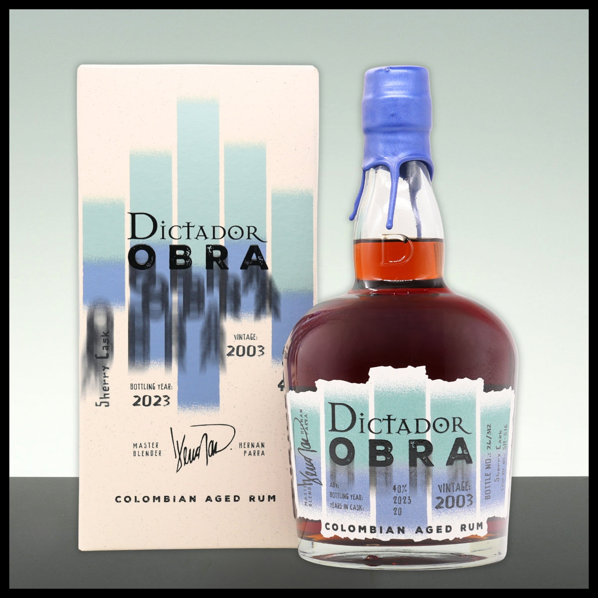 Dictador OBRA Sherry Cask Rum 2003 0,7L - 40% Vol. - Trinklusiv