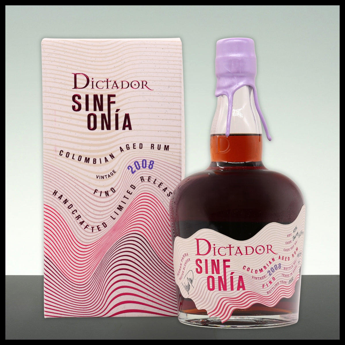 Dictador SINFONIA Fino Rum 2008 0,7L - 43% Vol. - Trinklusiv