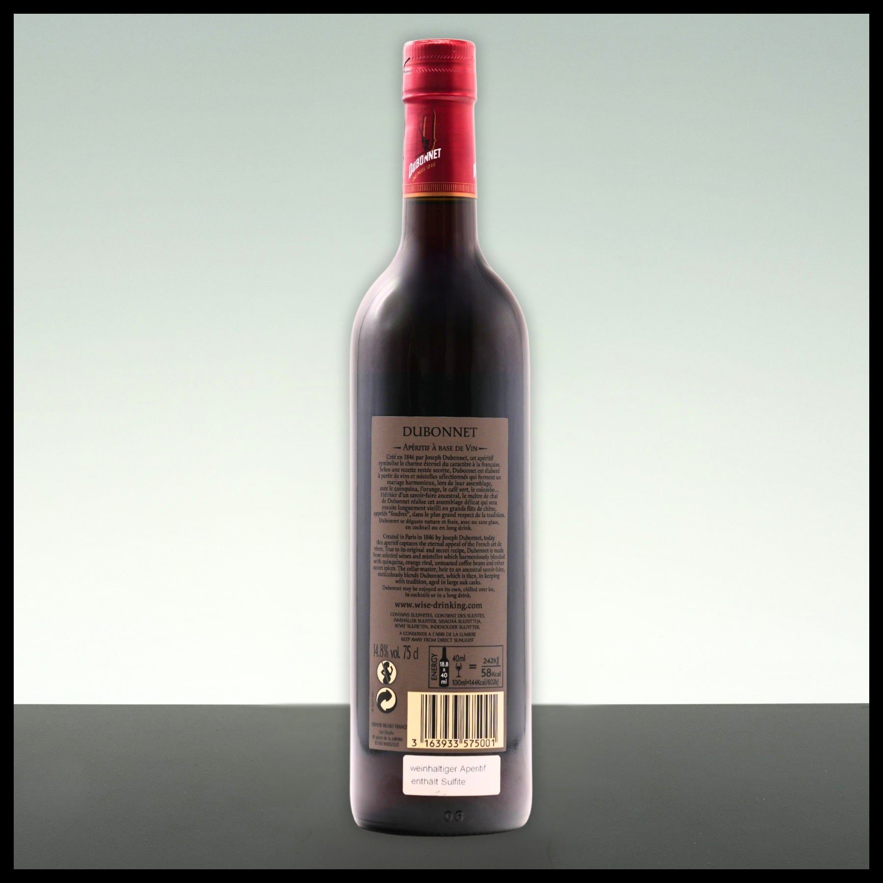 Dubonnet Rouge Aperitif 0,75L - 14,8% Vol. - Trinklusiv