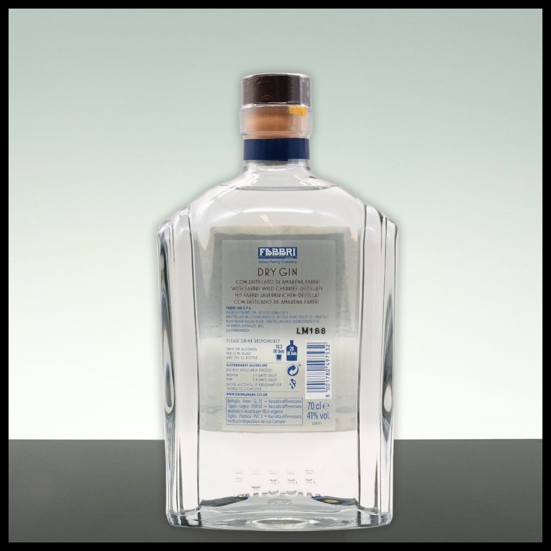Fabbri Amarena Dry Gin 0,7L - 41% Vol. - Trinklusiv