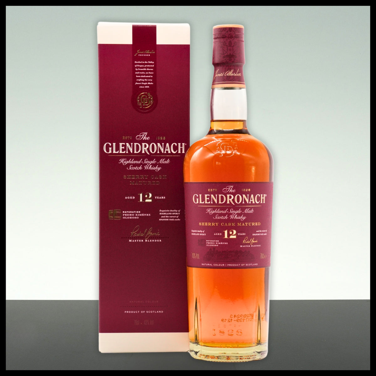 GlenDronach 12 YO Highland Single Malt Whisky 0,7L - 43% Vol. - Trinklusiv