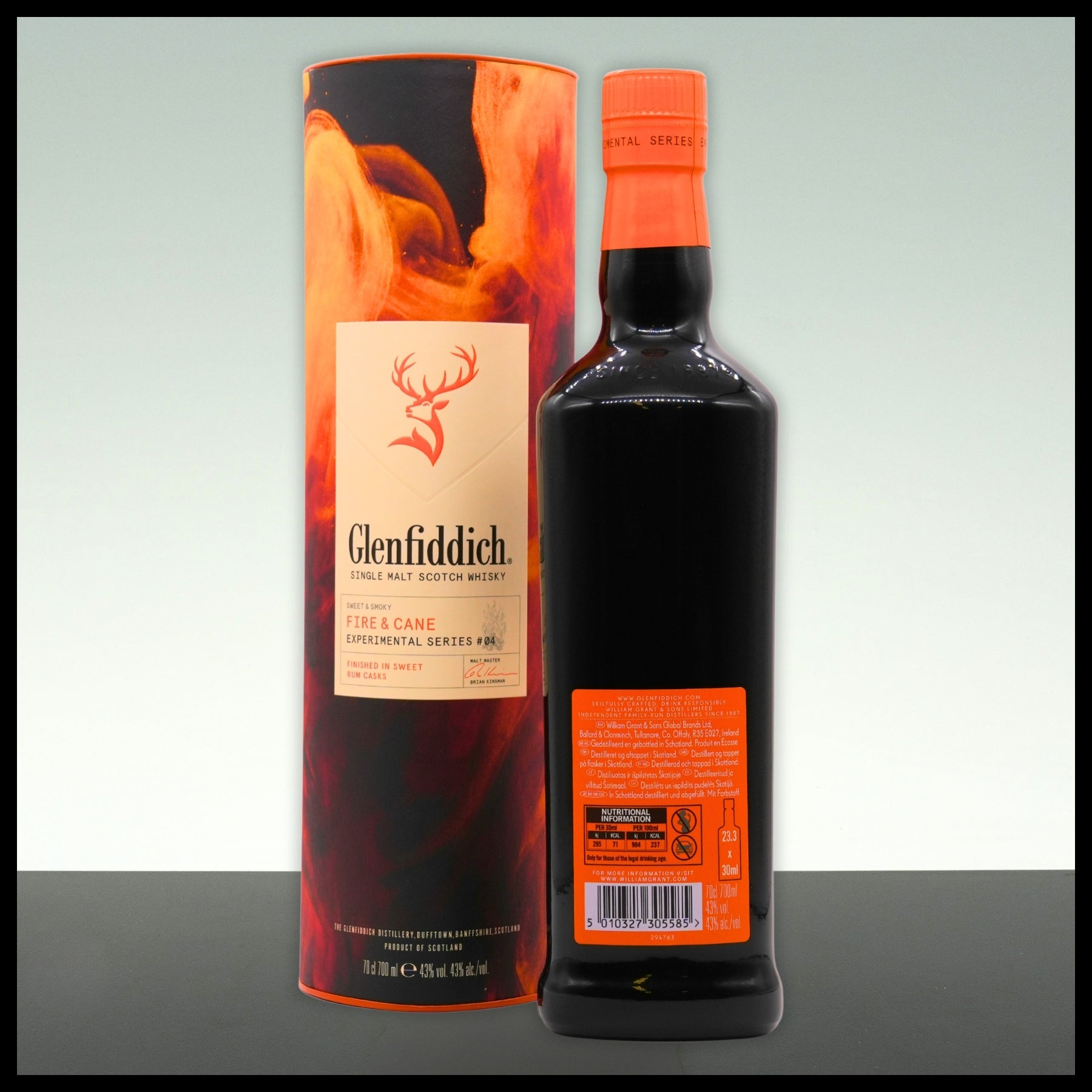 Glenfiddich Fire & Cane Single Malt Whisky 0,7L - 43% Vol. - Trinklusiv