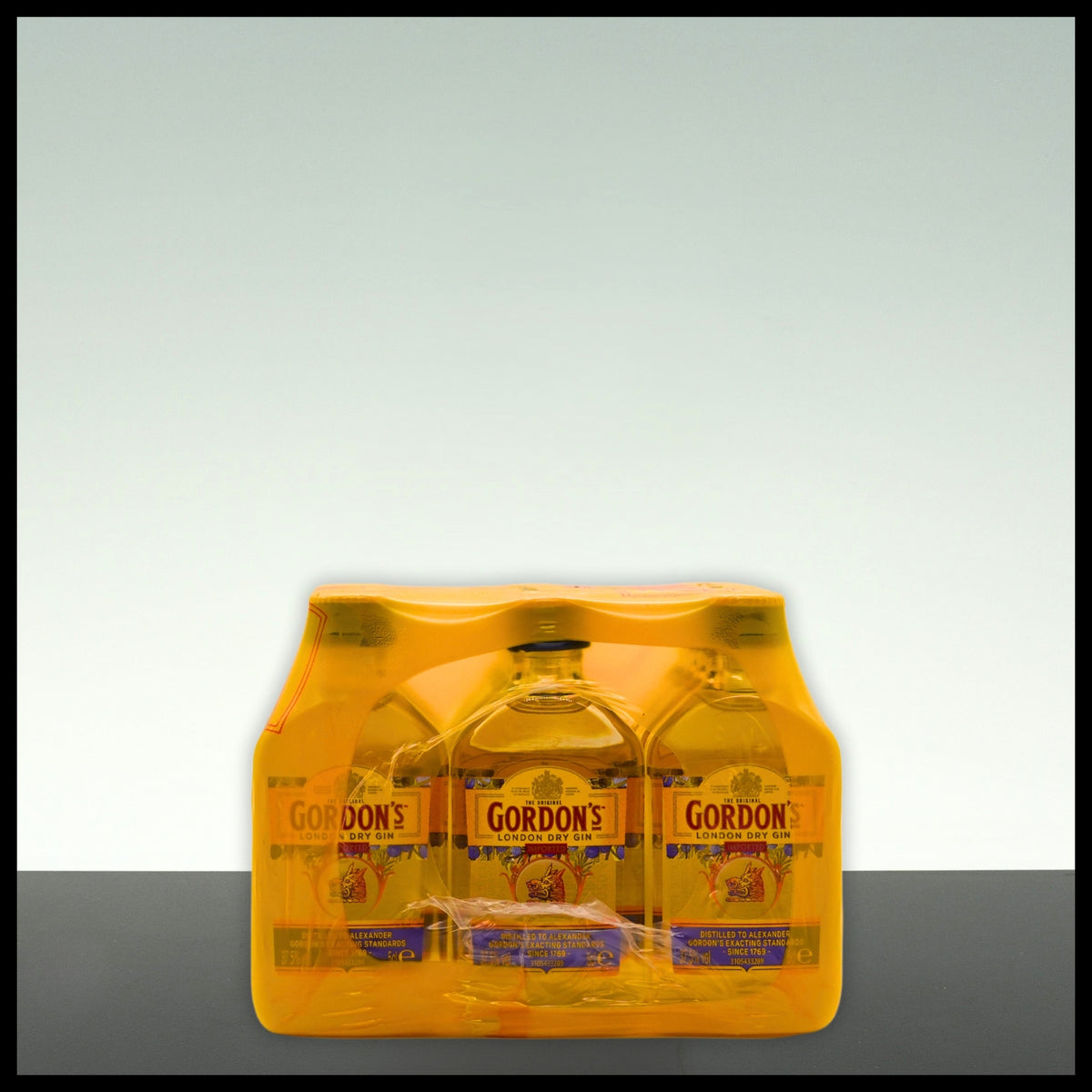 Gordon's London Dry Gin PET Miniaturen 12x 0,05L - 37,5% Vol. - Trinklusiv