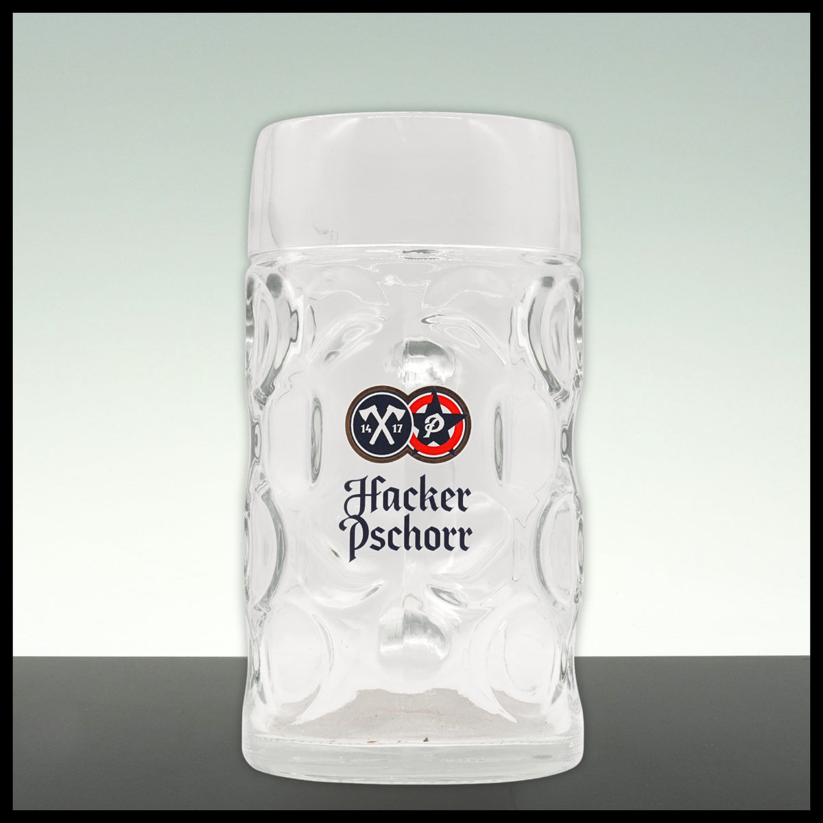 Hacker Pschorr Maßkrug Glas 1L