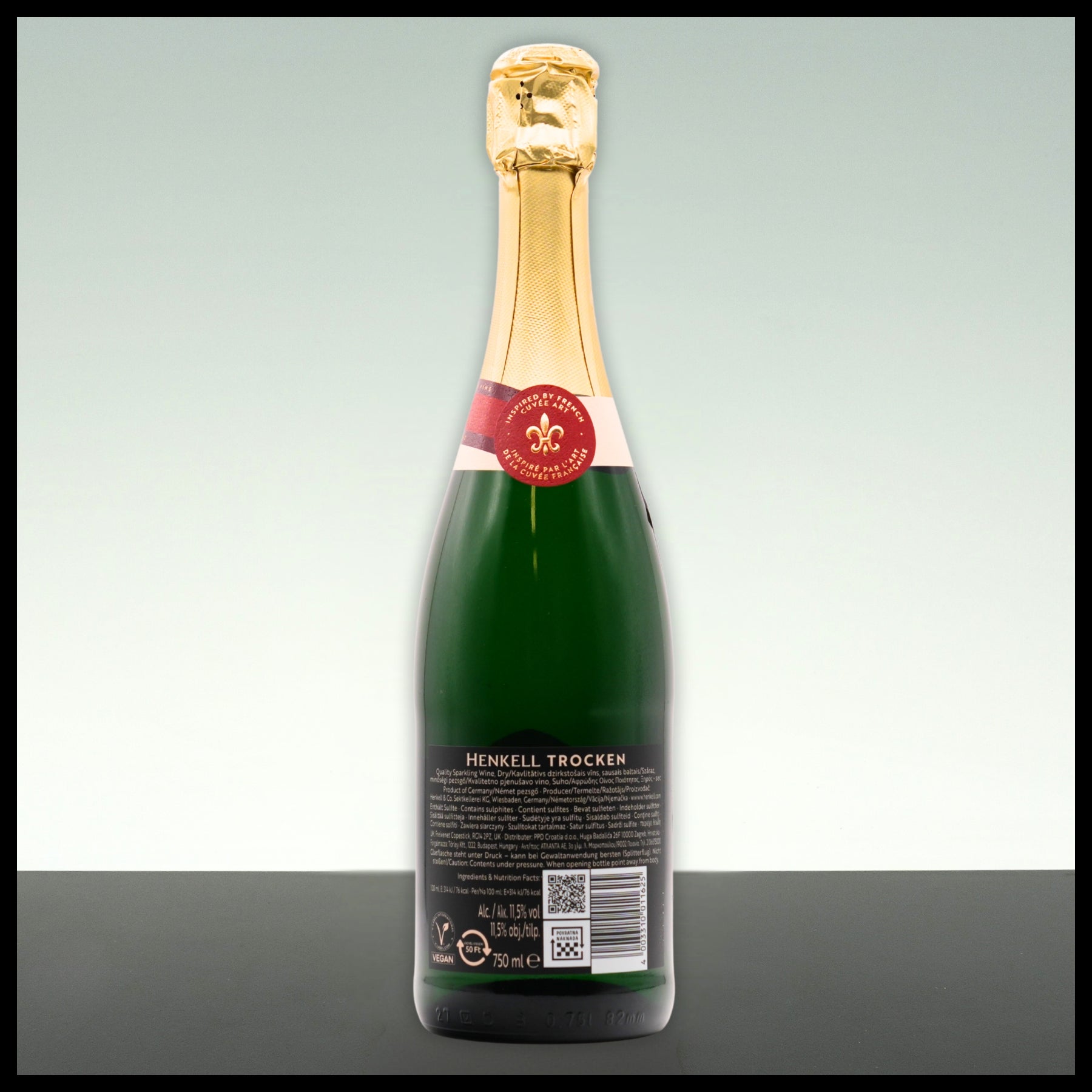 Henkell Sekt Trocken 0,75L - 11,5% Vol. - Trinklusiv