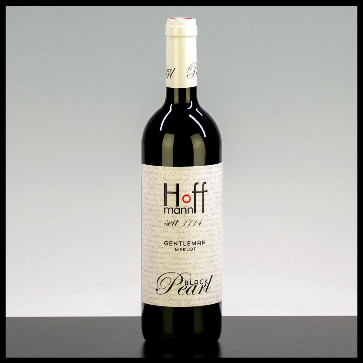 Hoffmann Black Pearl Merlot "Gentleman" 0,75L - 14% Vol. - Trinklusiv