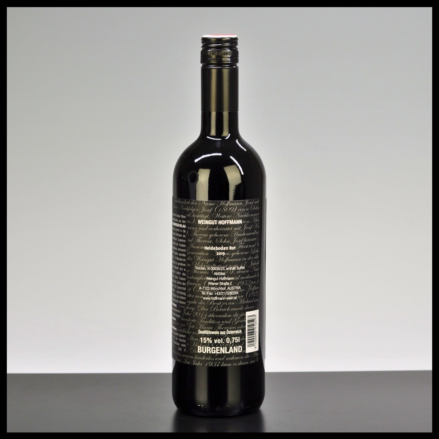Hoffmann Heideboden Rot "Samtpfote" 0,75L - 15% Vol. - Trinklusiv