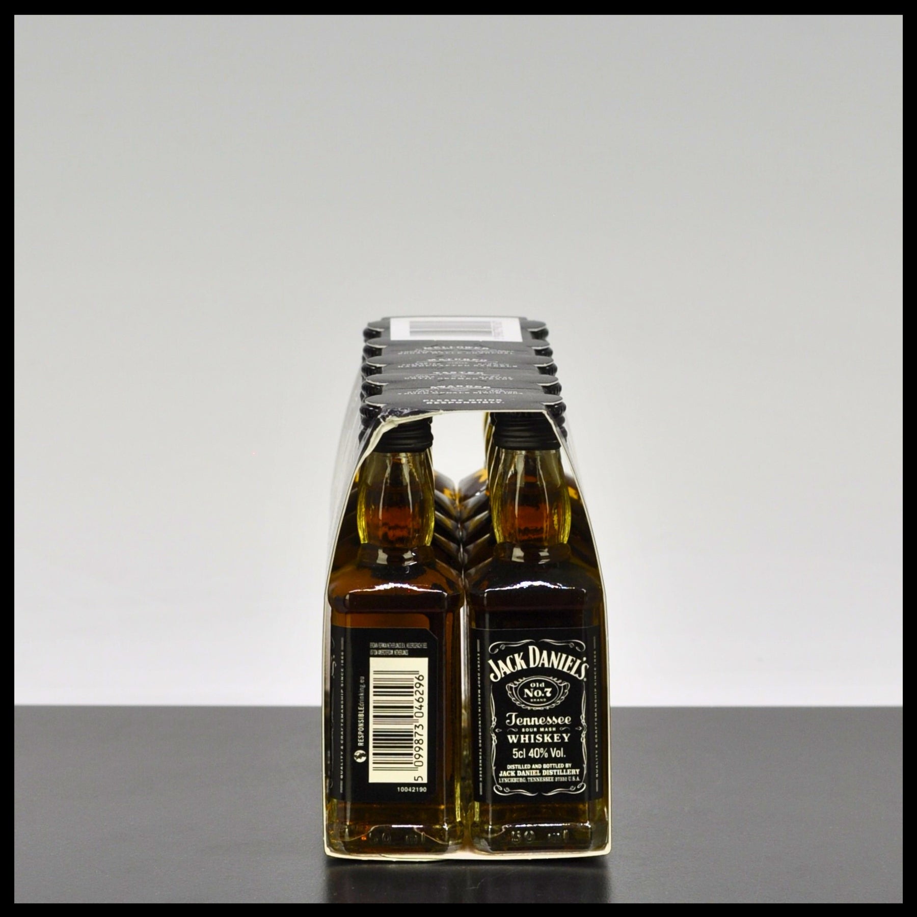 Jack Daniel's Old No. 7 Tennessee Whiskey 10x 0,05L - 40% Vol. - Trinklusiv