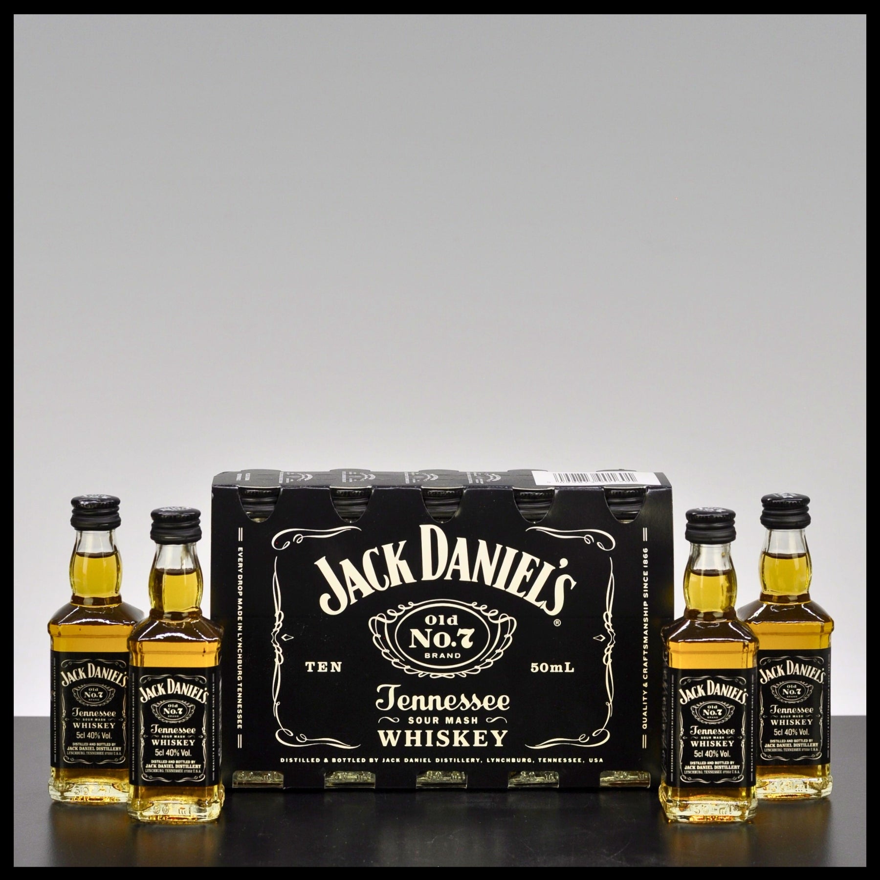 Jack Daniel's Old No. 7 Tennessee Whiskey 10x 0,05L - 40% Vol. - Trinklusiv