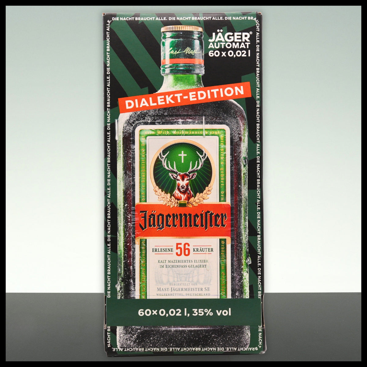 Jägermeister Automat DIALEKT-EDITION 60x 0,02L - 35% Vol. - Trinklusiv