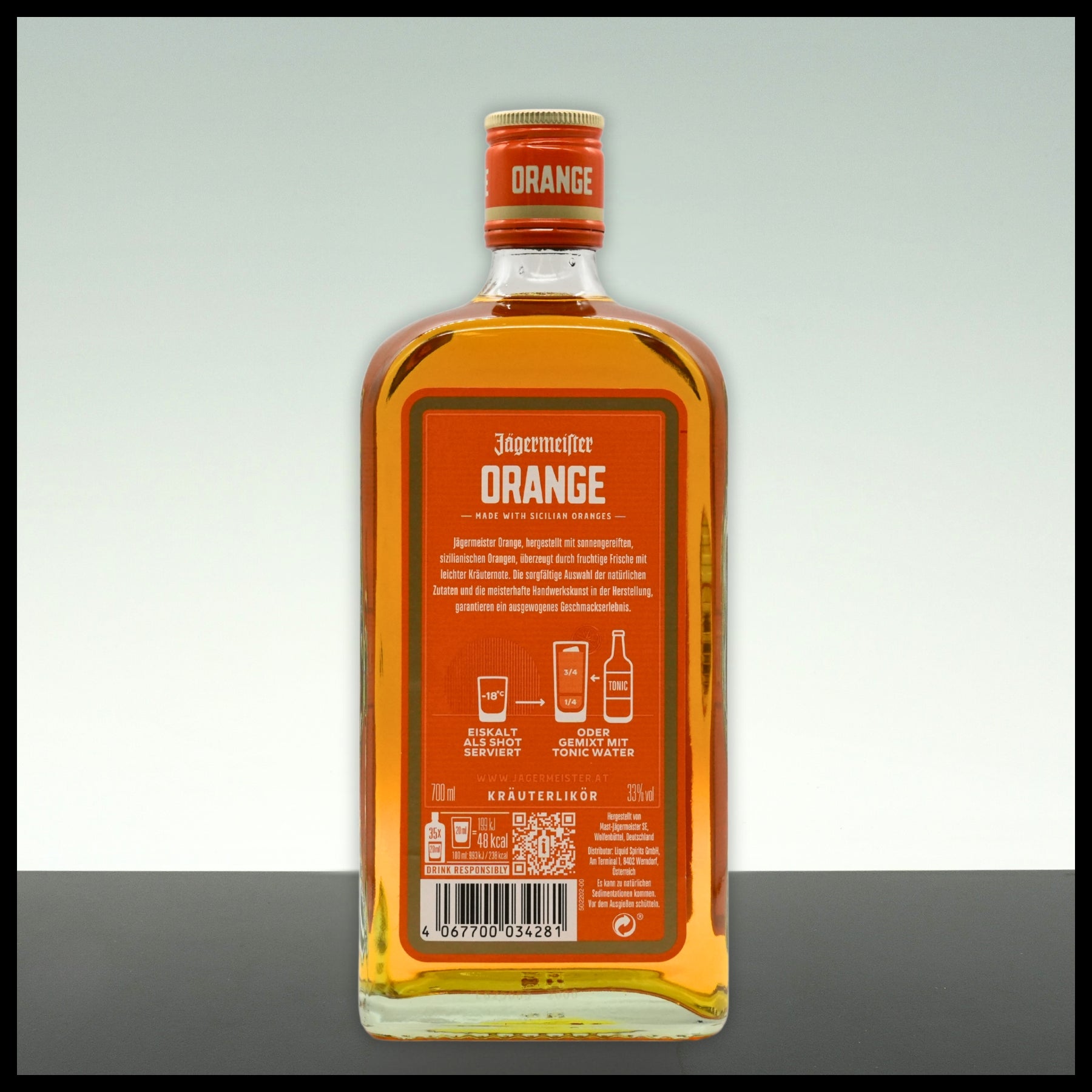 Jägermeister ORANGE 0,7L - 33% Vol.