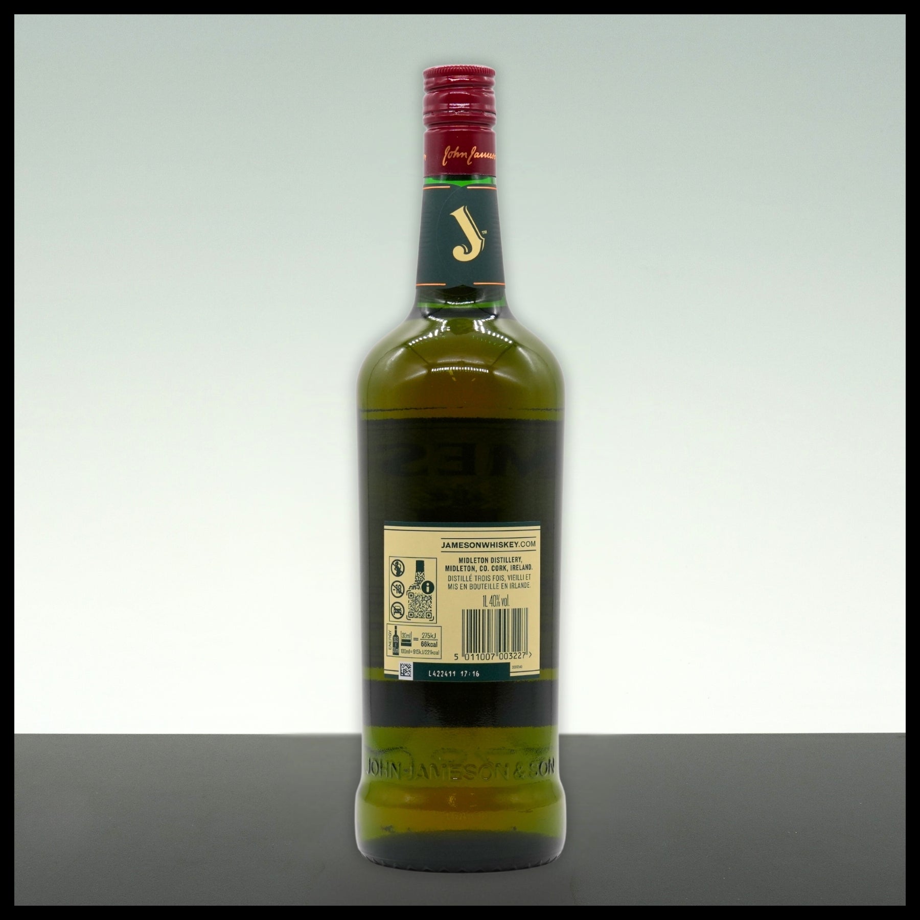 Jameson Irish Whiskey 1L - 40% Vol. - Trinklusiv