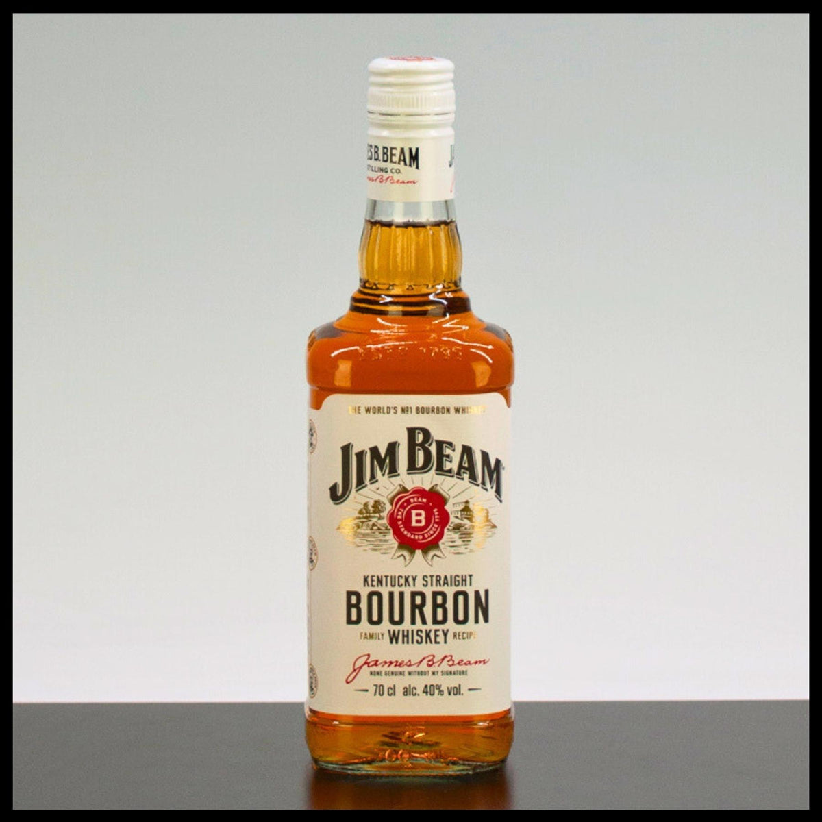 Jim Beam Kentucky Straight Bourbon Whiskey 0,7L - 40% Vol. - Trinklusiv