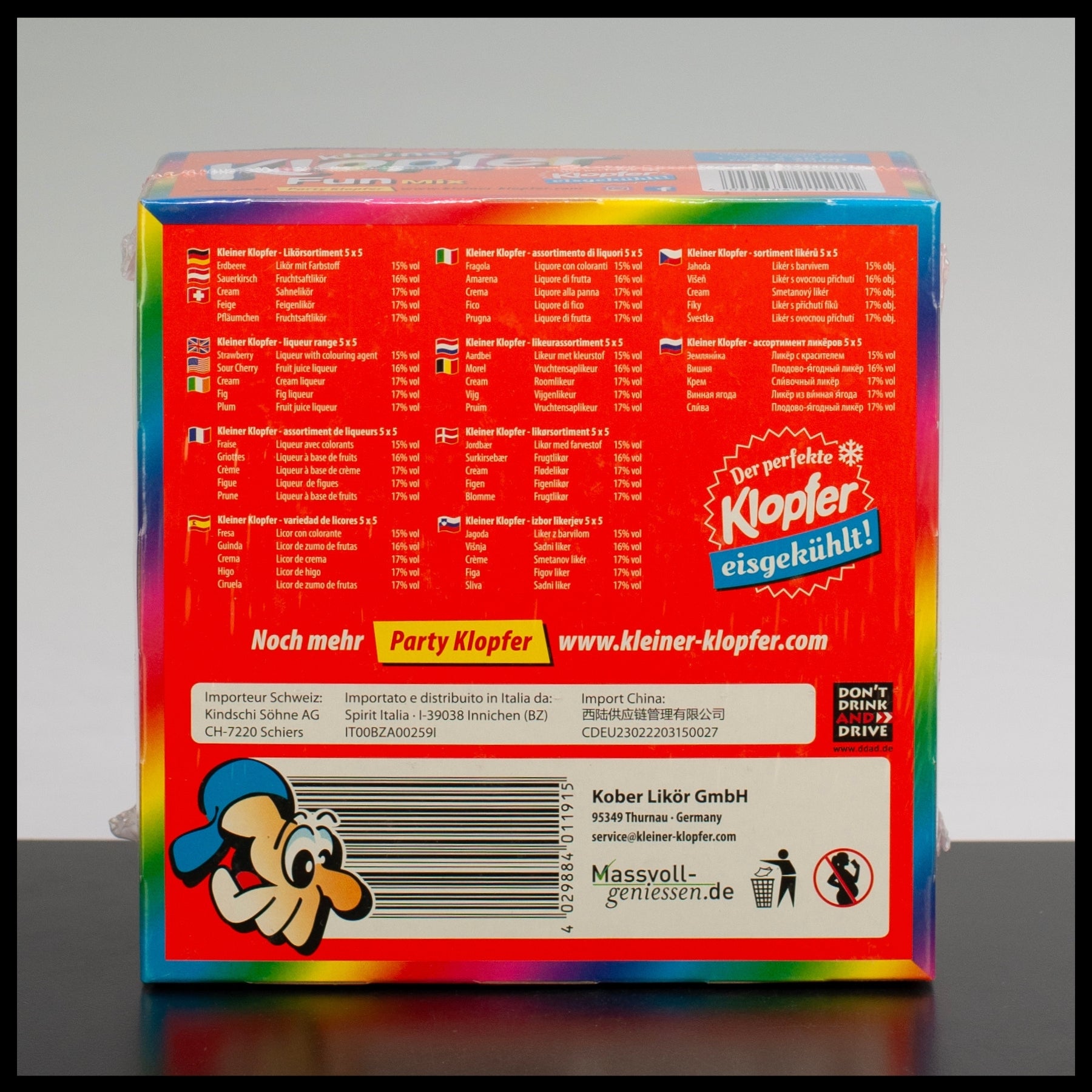 Kleiner Klopfer Fun Mix 25x 0,02L - 16,4% Vol. - Trinklusiv