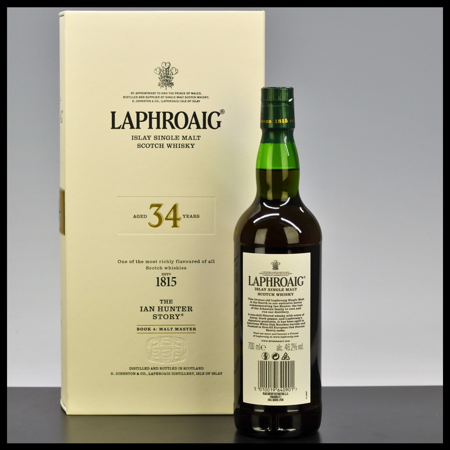 Laphroaig 34 YO Ian Hunter Book 4 0,7L - 46,2% Vol. - Trinklusiv