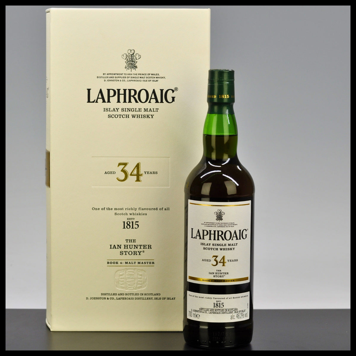 Laphroaig 34 YO Ian Hunter Book 4 0,7L - 46,2% Vol. - Trinklusiv