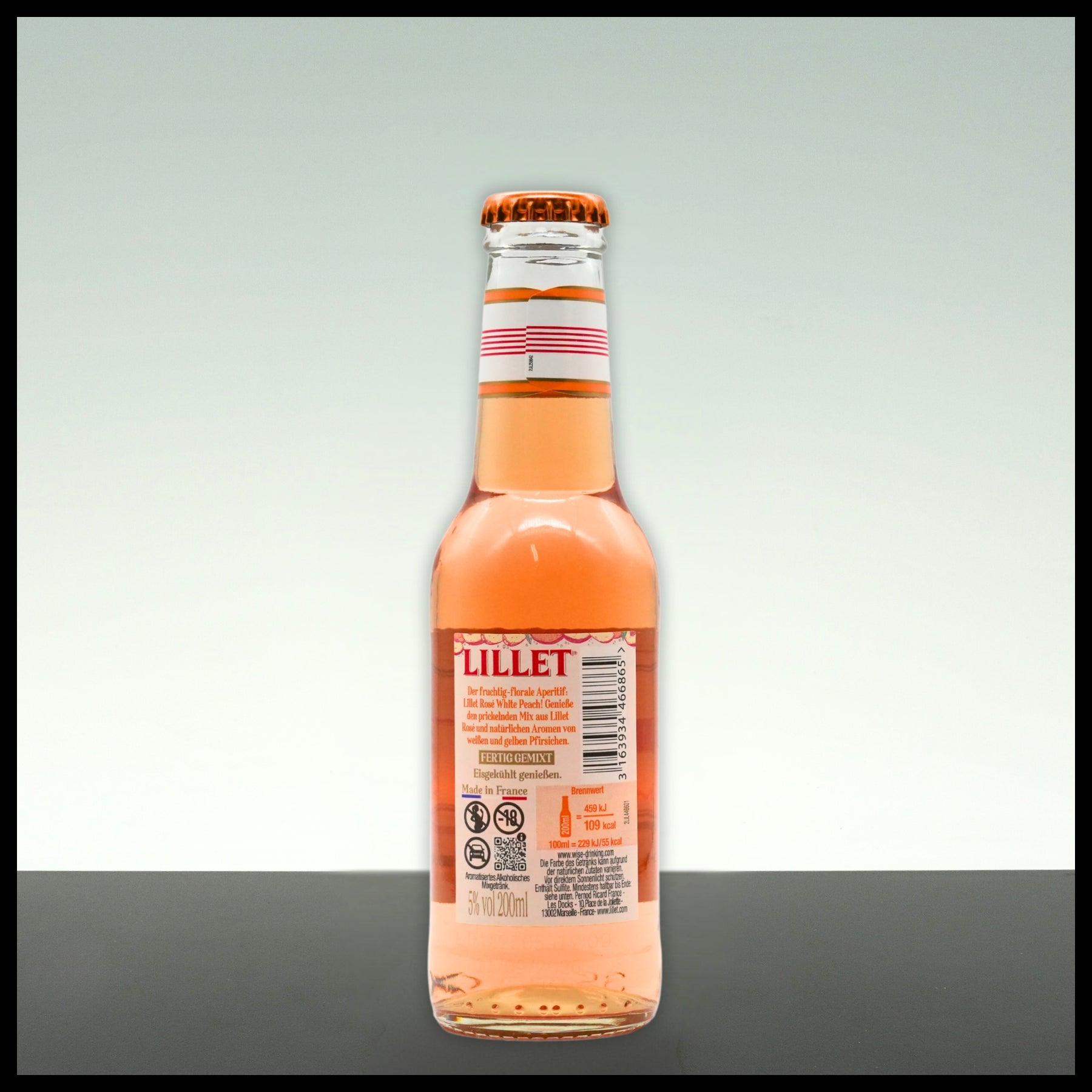 Lillet Rose White Peach 0,2L - 5% Vol. - Trinklusiv